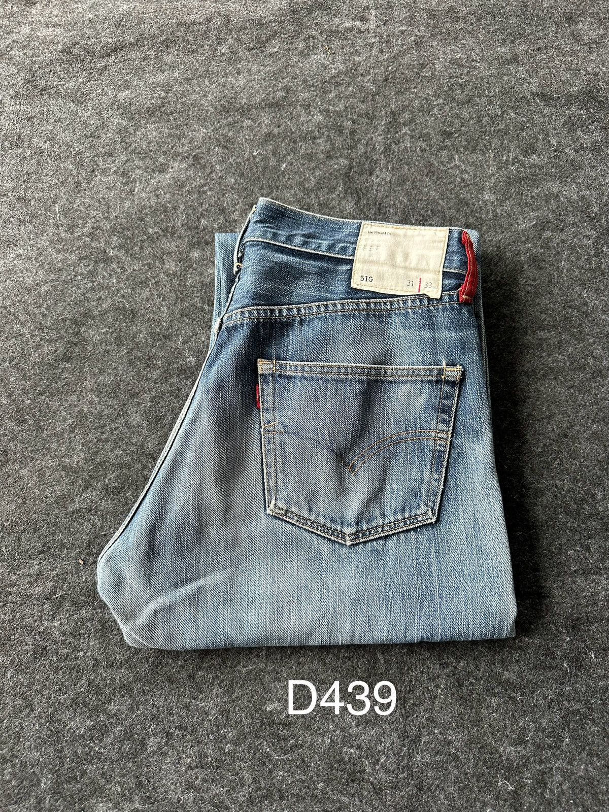 Levi's Vintage Levis 510 Red Loop Faded Washed Distressed D439 Size US 30 / EU 46 - 19 Thumbnail