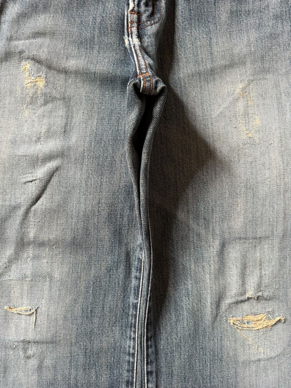 Edwin Vintage Japanese Brand Rusty Wash Distress Loose Jeans Size US 28 / EU 44 - 3 Thumbnail