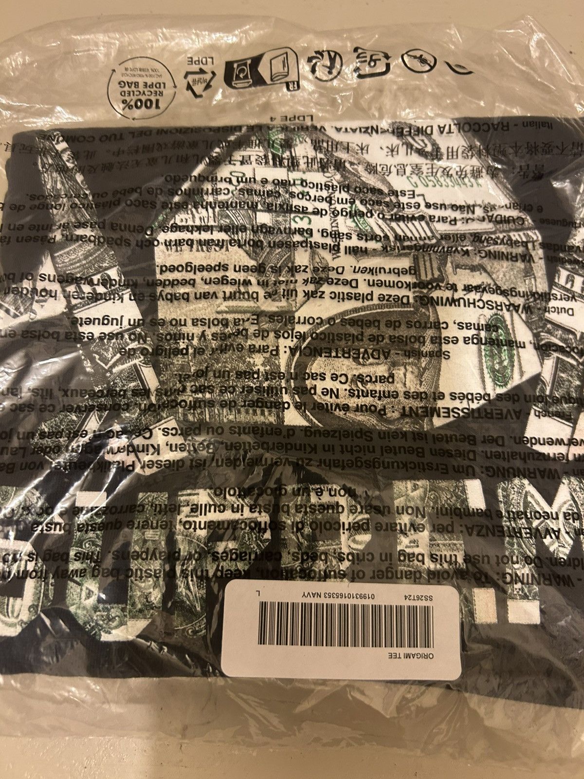 Supreme Supreme Origami Tee Size US L / EU 52-54 / 3 - 3 Thumbnail