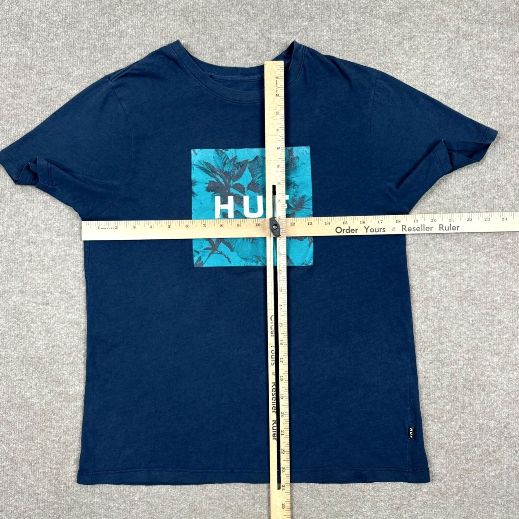 Huf HUF Shirt Men's Size S Blue Short Sleeve Floral Logo Skateboarding Size US S / EU 44-46 / 1 - 5 Thumbnail