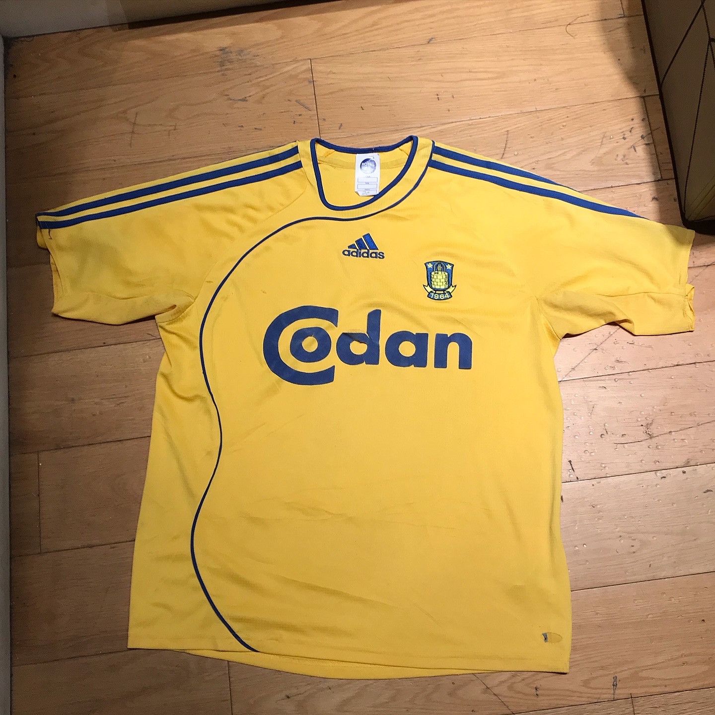 Adidas Adidas 2006-07 Brondby adidas Home Shirt M Vintage Football Size US M / EU 48-50 / 2 - 2 Thumbnail