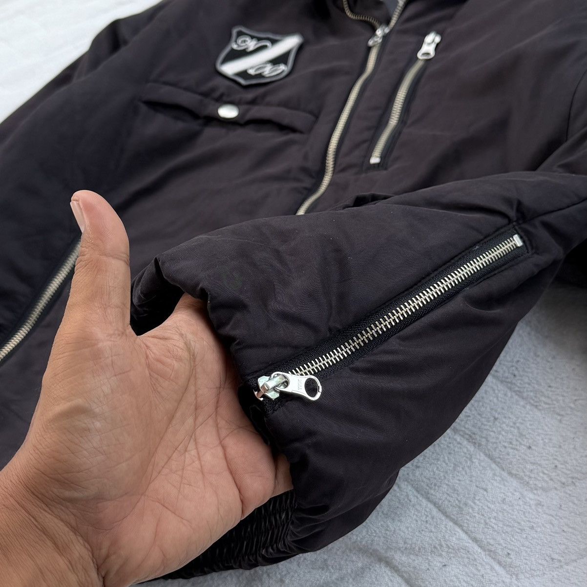 Number (N)ine SS '07- Number Nine- Musical Lining Crest Logo Puffer Jacket Size US M / EU 48-50 / 2 - 7 Thumbnail