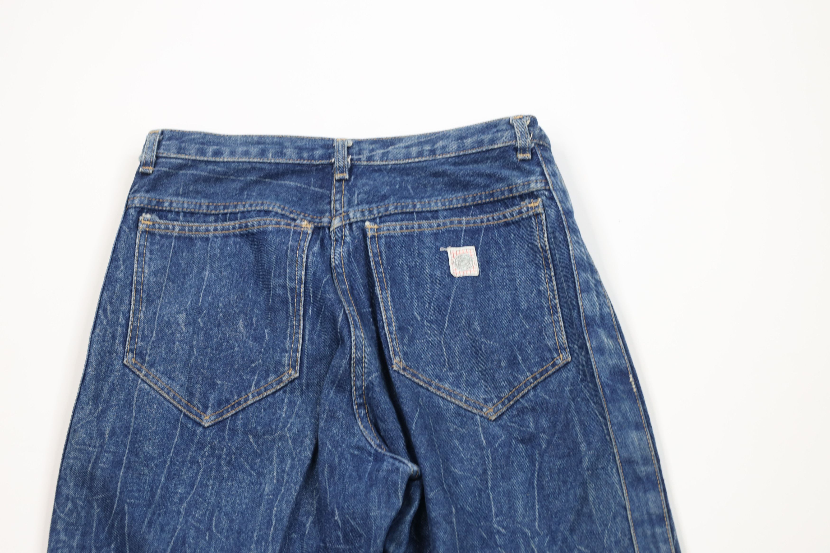 Vintage Vintage 90s Streetwear Acid Wash Tapered Leg Denim Jeans Size 36" / US 14 / IT 50 - 13 Thumbnail