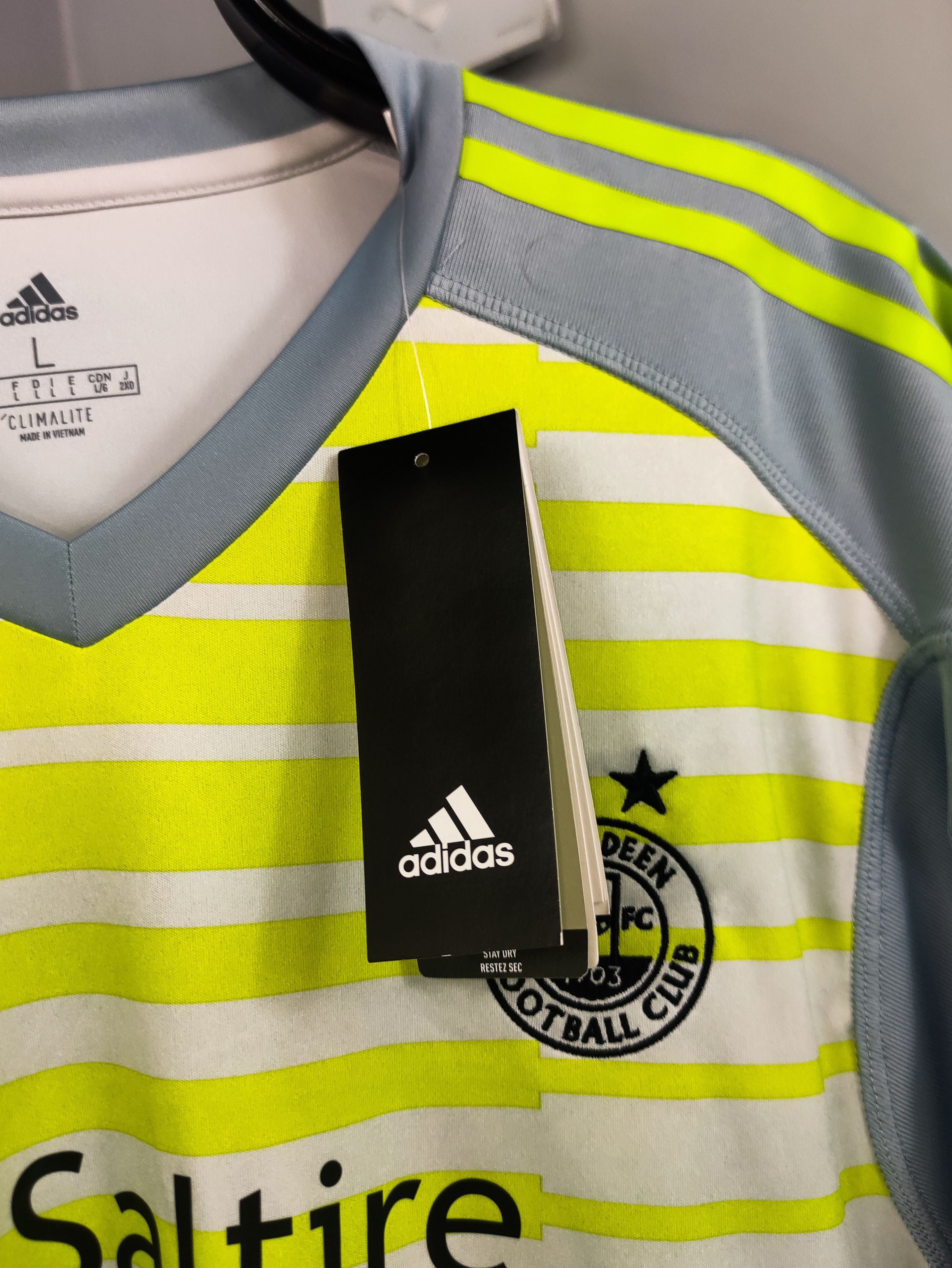 Adidas BNWT Aberdeen 2017 2018 Nike Goalkeeper Longsleeve Scotland Size US L / EU 52-54 / 3 - 6 Thumbnail