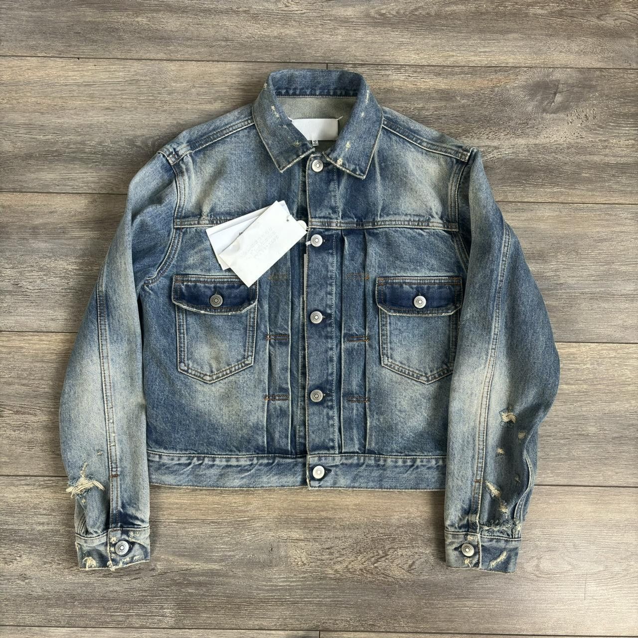 Maison Margiela Maison Margiela cropped denim jacket Size US L / EU 52-54 / 3 - 1 Thumbnail
