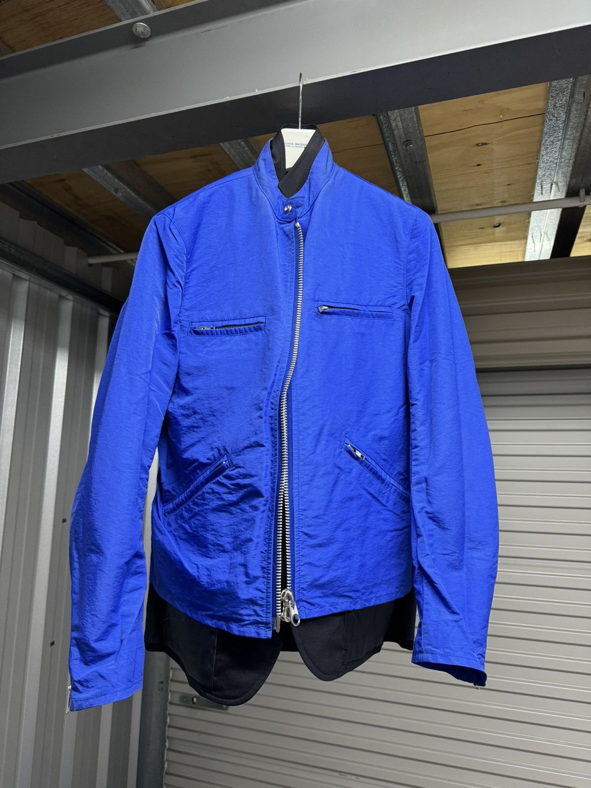 image of Man Brooks Brothers Reversible Biker Ad2008 in Navy Blue, Men's (Size Large)