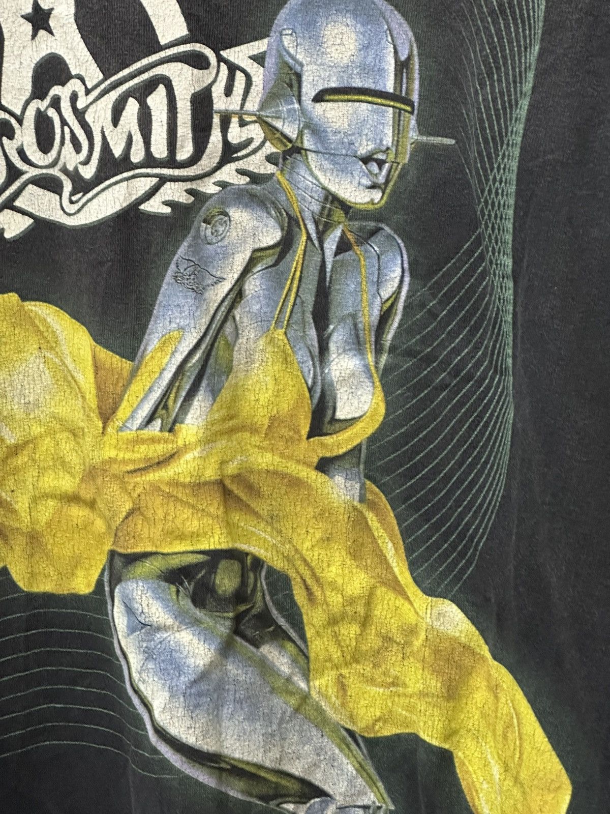 Club Sorayama Vintage 2001 Aerosmith Just Push Play By Hajime Sorayama Tee Size US XXL / EU 58 / 5 - 9 Thumbnail