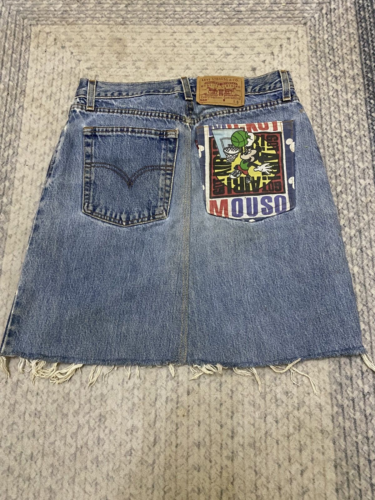 Custommade × Levi's Made & Crafted × Levi's Vintage Clothing Vintage Levis 560 RAW SEAM SKIRT CUSTOM Size 28" / US 6 / IT 42 - 1 Thumbnail