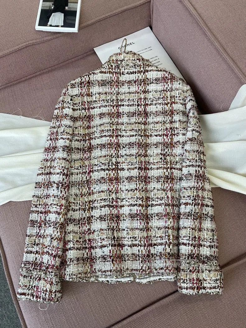 Chanel Chanel Tweed Floral Metal Ring Jacket. Size US M / EU 48-50 / 2 - 4 Thumbnail