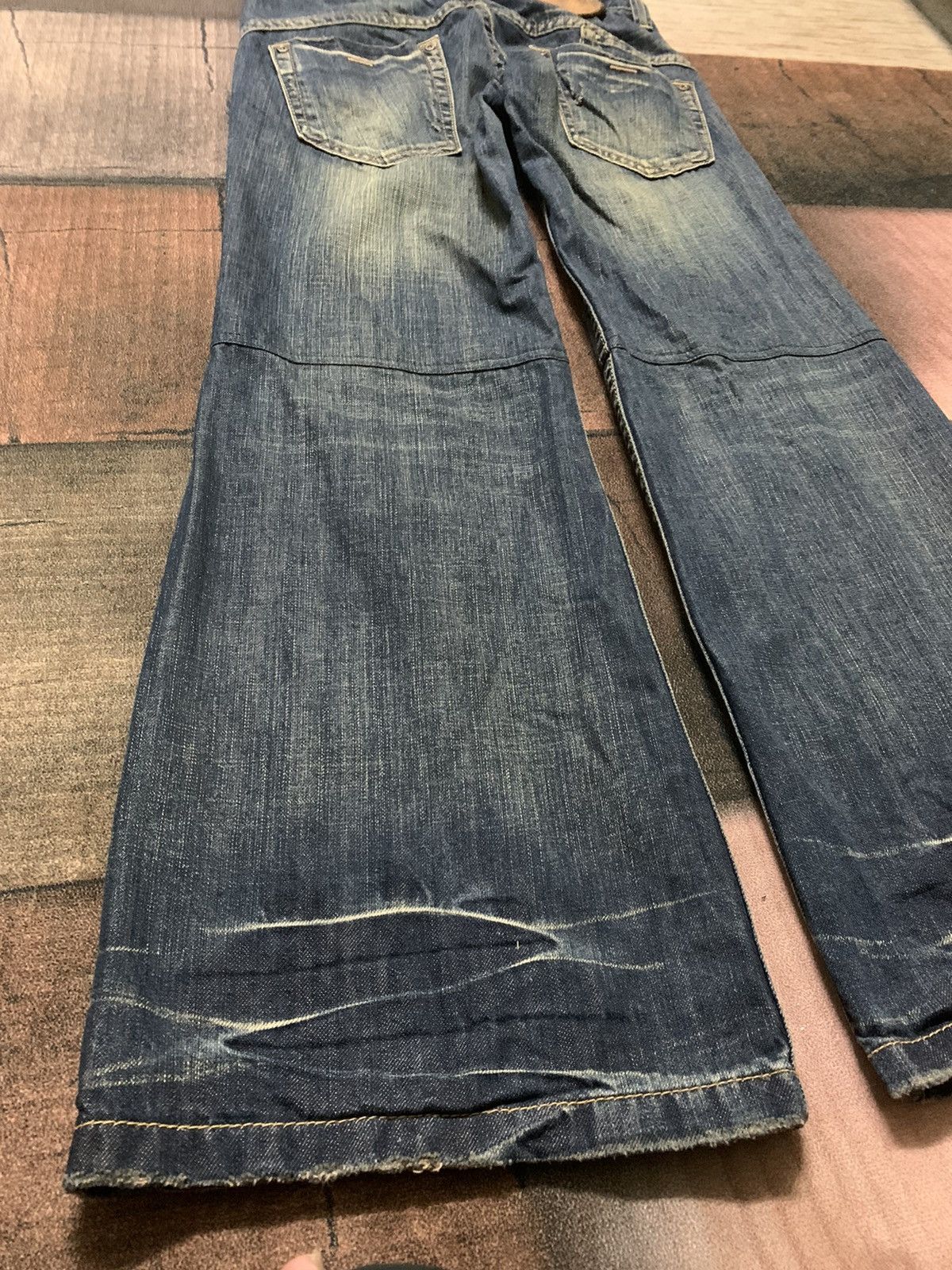 Designer × If Six Was Nine × Le Grande Bleu (L.G.B.) SUPER FLARE low rise drive jeans Size 30" / US 8 / IT 44 - 16 Thumbnail