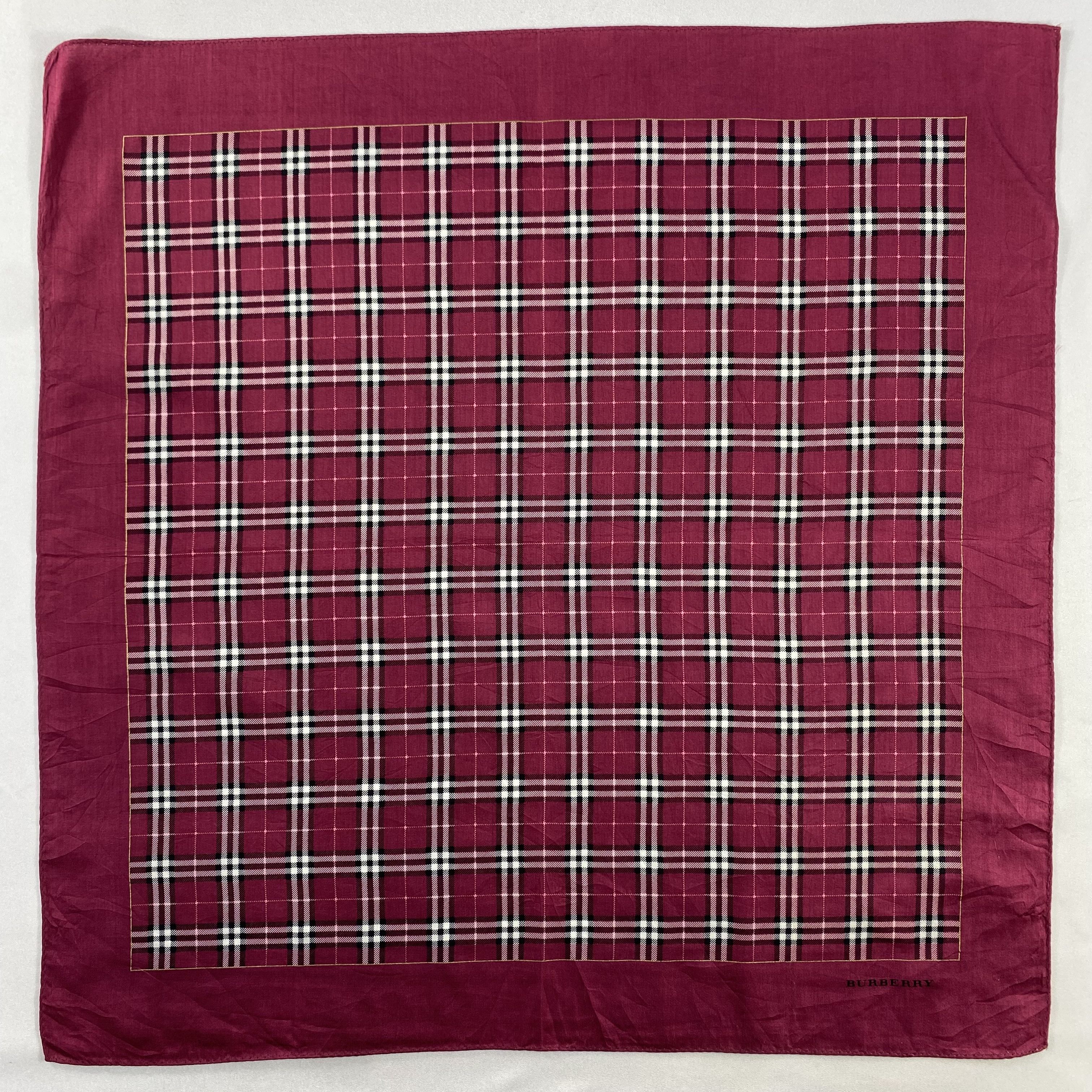 Burberry × Vintage Burberry Handkerchief / Neckerchief / Bandana-P1558 Size ONE SIZE - 1 Thumbnail