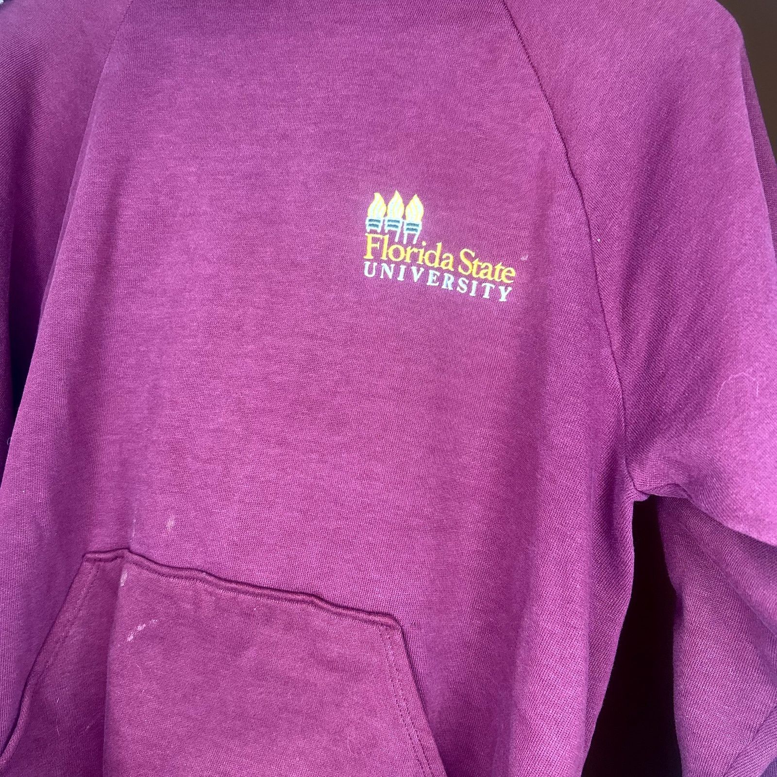 Vintage Vintage 90s Flordia State University Hoodie Large Size US XL / EU 56 / 4 - 5 Thumbnail