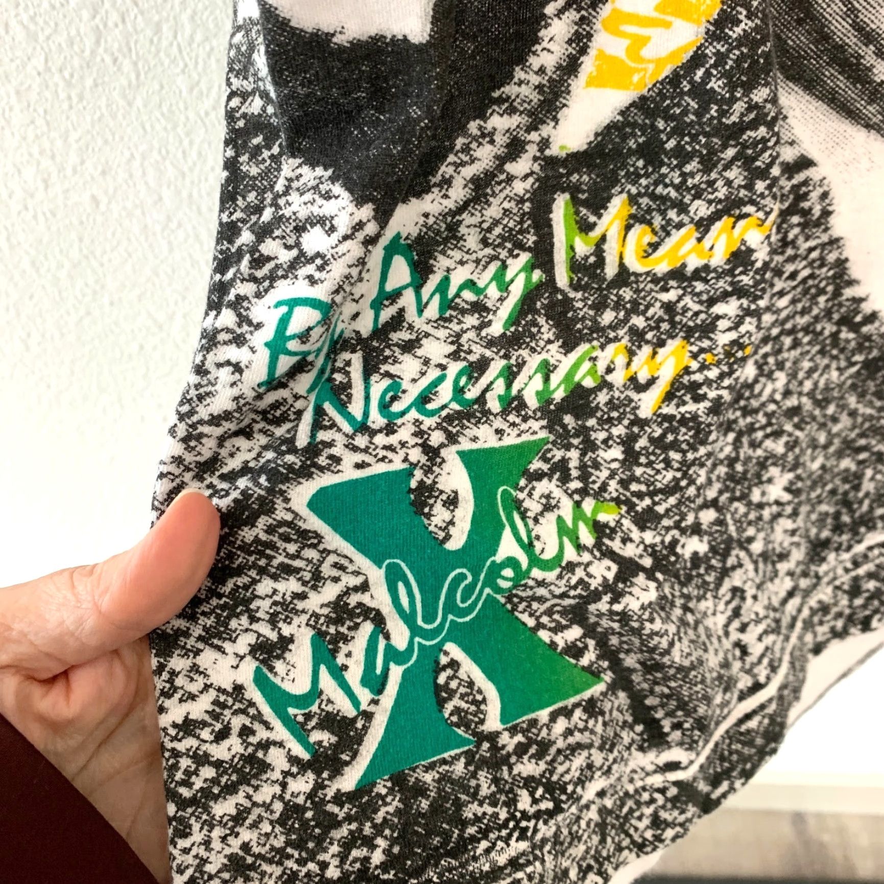 Vintage VINTAGE Malcolm X By Any Means Necessary AOP Vintage Tee Screen Stars 3X Shirt Mens Size US XXL / EU 58 / 5 - 4 Thumbnail