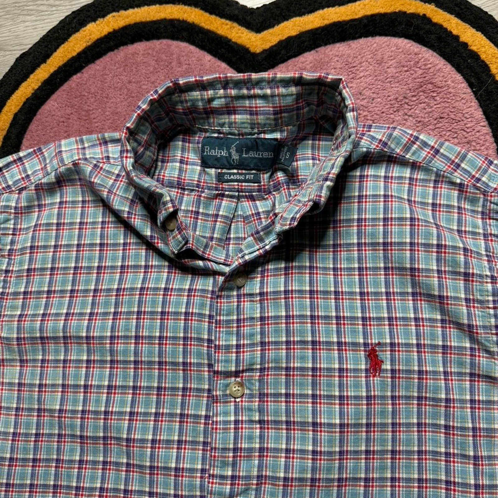 Polo Ralph Lauren × Ralph Lauren Polo Ralph Lauren Plaid Causal Button Up Shirt Size Small Size US S / EU 44-46 / 1 - 3 Thumbnail