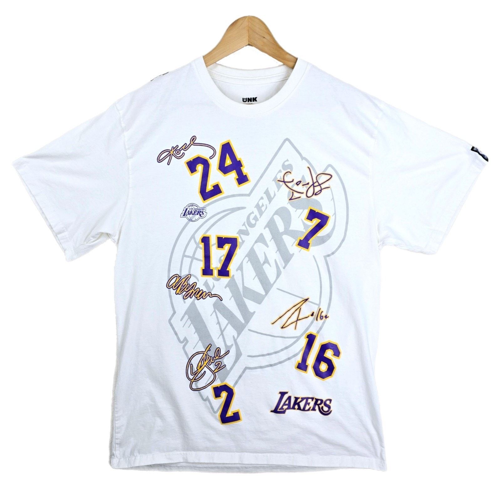 Other UNK x NBA Lakers Team Signatures AOP Kobe Bryant Shirt XL Size US XL / EU 56 / 4 - 1 Thumbnail