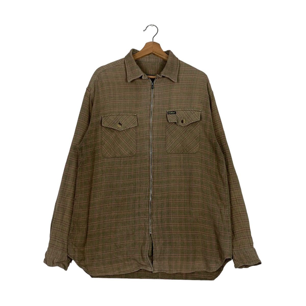 Oshkosh OSHKOSH Checked Plaid Double Pocket Flannel Jacket #0313-C14 Size US L / EU 52-54 / 3 - 1 Thumbnail