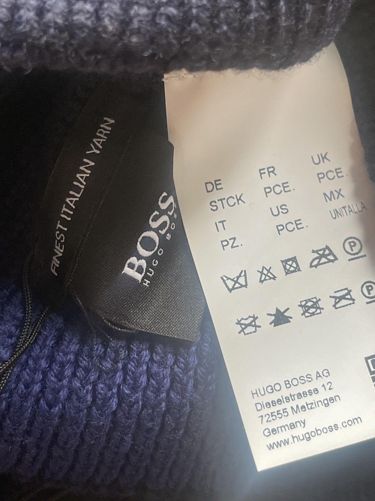 Hugo Boss Hugo boss scarf and beanie gift set Navy mens Size ONE SIZE - 3 Thumbnail