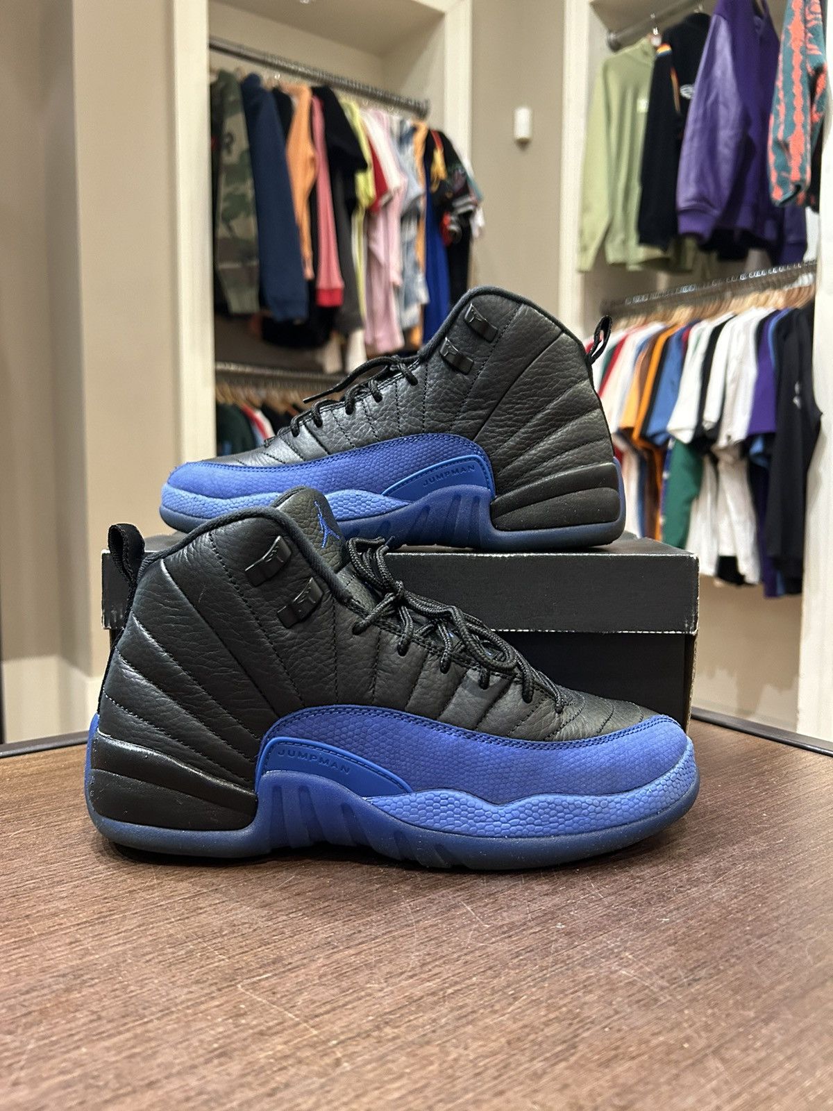 Jordan 12 Retro Black Game Royal (GS)