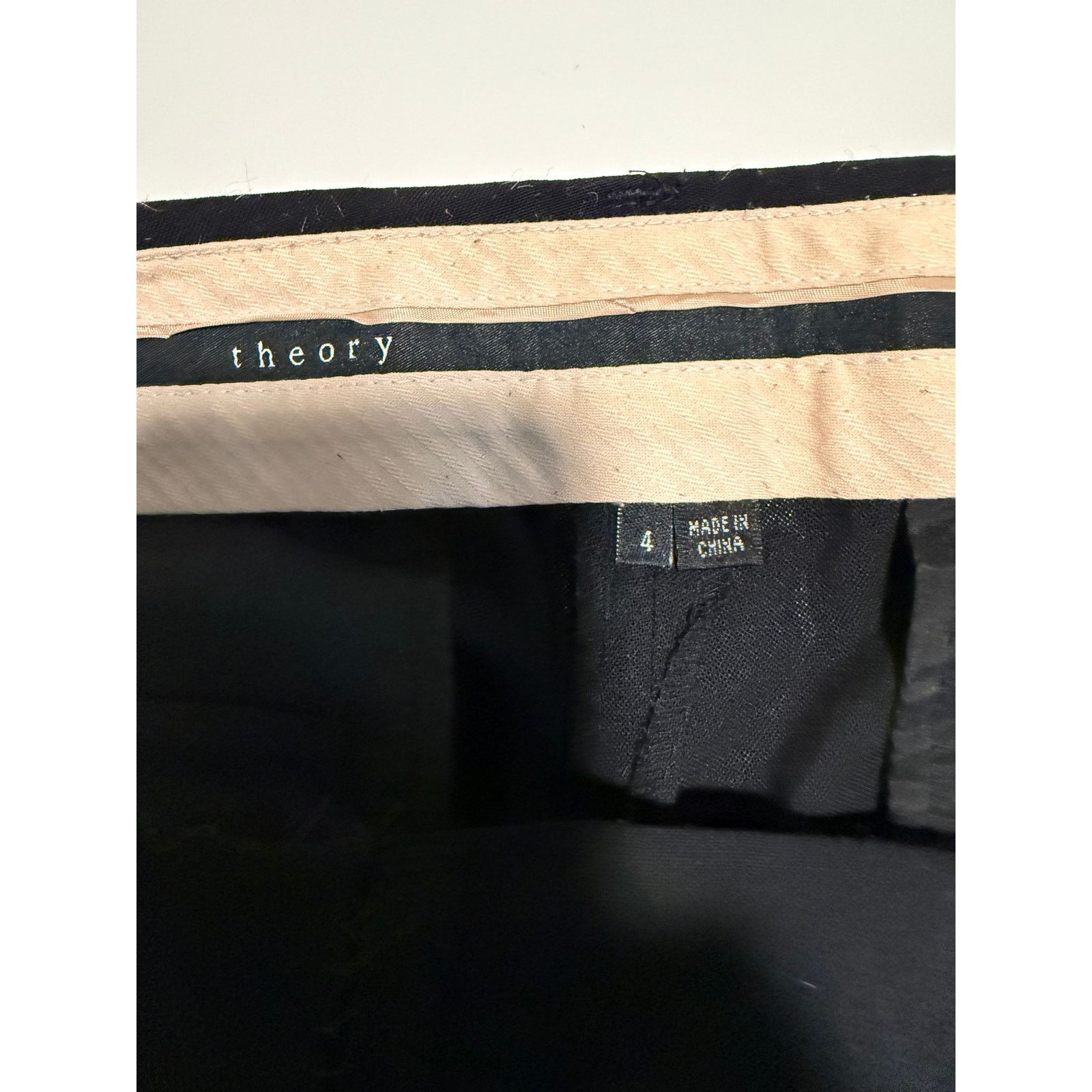Theory Theory Black Wool Blend Tailored Pants Women Size 4 - B022 Size 27" / US 4 / IT 40 - 6 Thumbnail