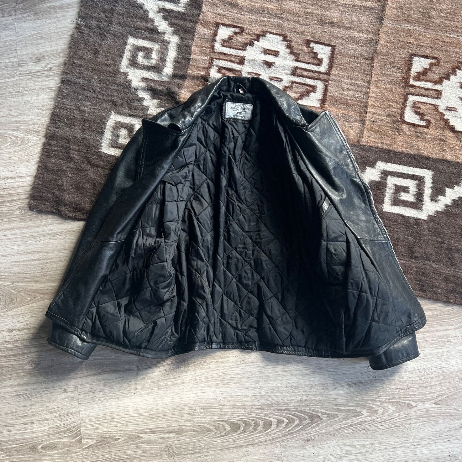 Leather Vintage Real Leather Made in England Biker Jacket 9706AC Size US S / EU 44-46 / 1 - 3 Thumbnail