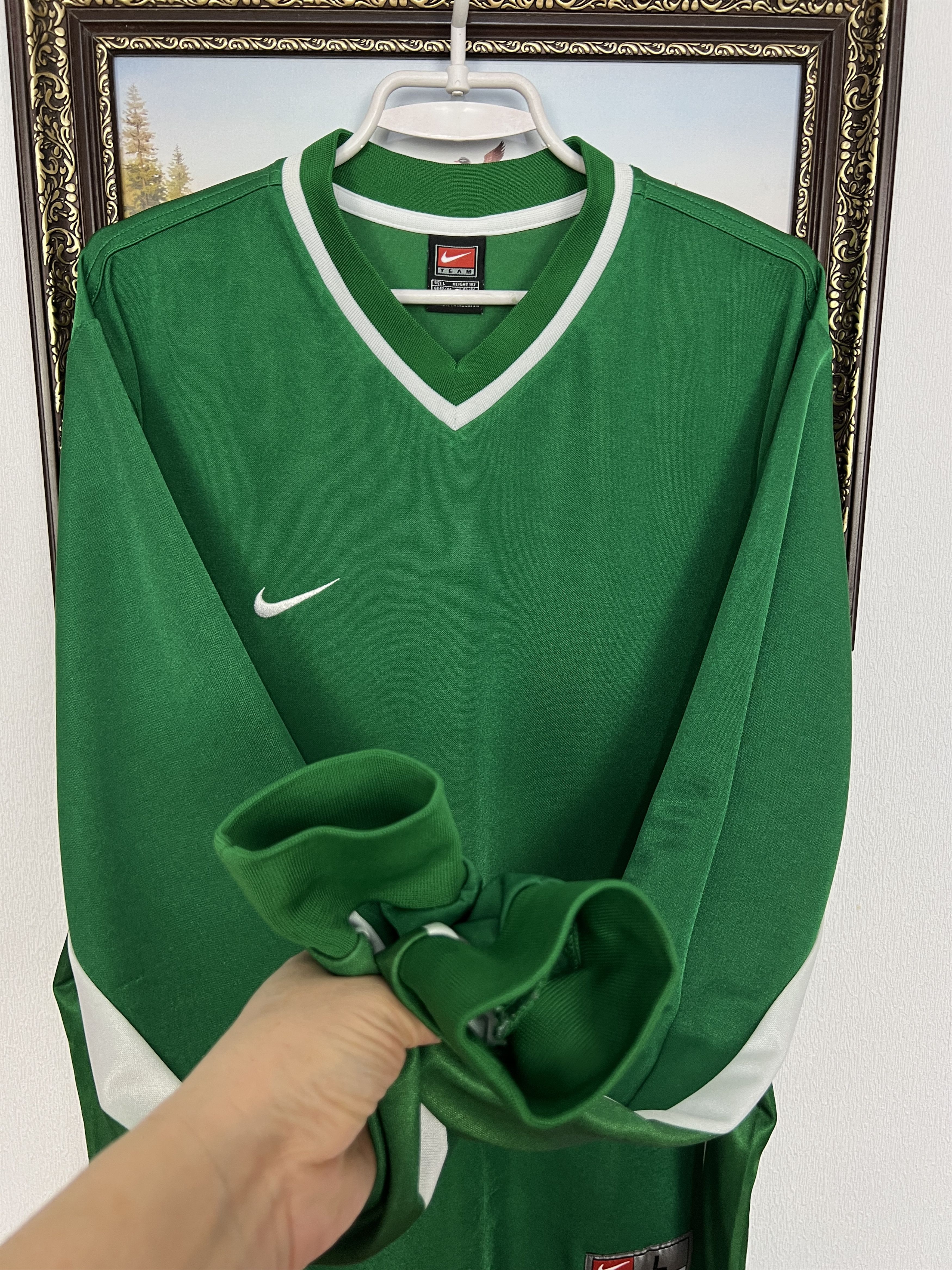 Nike Nigeria Football Template Shirt Long Sleeve Jersey Trikot Size US L / EU 52-54 / 3 - 7 Thumbnail