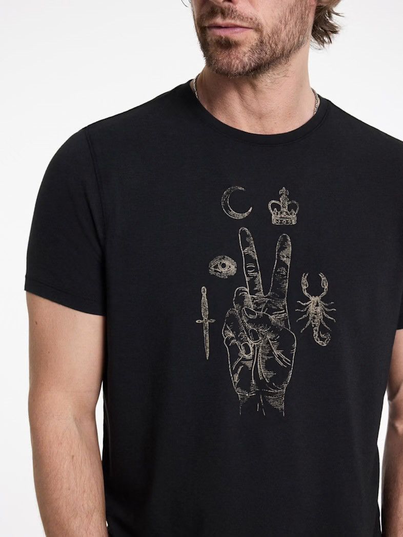 John Varvatos Peace Scorpio Black Graphic Tee Size medium Size US M / EU 48-50 / 2 - 7 Thumbnail
