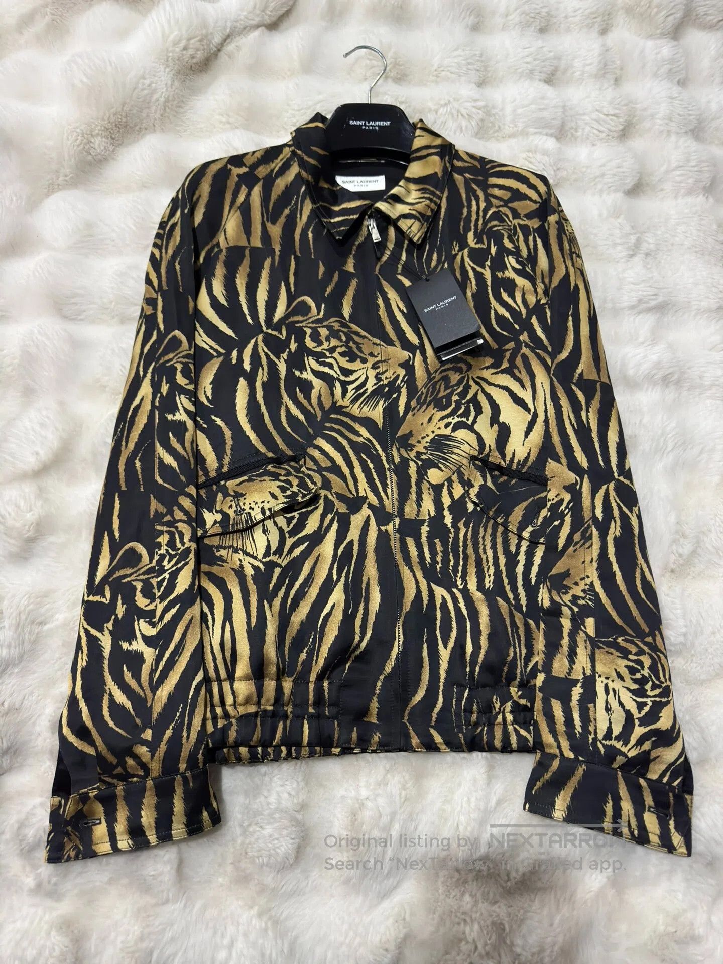Saint Laurent Paris Saint Laurent Paris Tiger-Print Jacket| Size US M / EU 48-50 / 2 - 1 Thumbnail