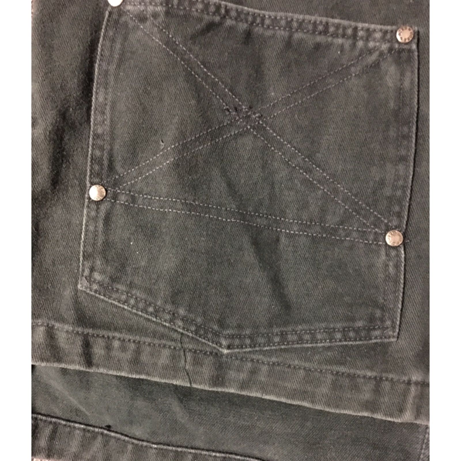 Hugo Boss VINTAGE Hugo Boss Jeans Faded Denim Vest L XL Green Shirt Men 90s Biker Grunge Hip Hop NYC Rock Western USA Fashion Designer Size US 33 - 4 Thumbnail
