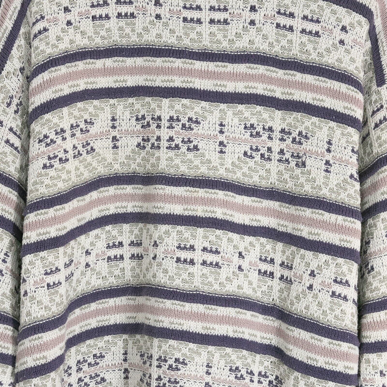 Jantzen × Vintage Vintage Jantzen Striped Abstract Pattern Sweater Mens Large Size US L / EU 52-54 / 3 - 3 Thumbnail