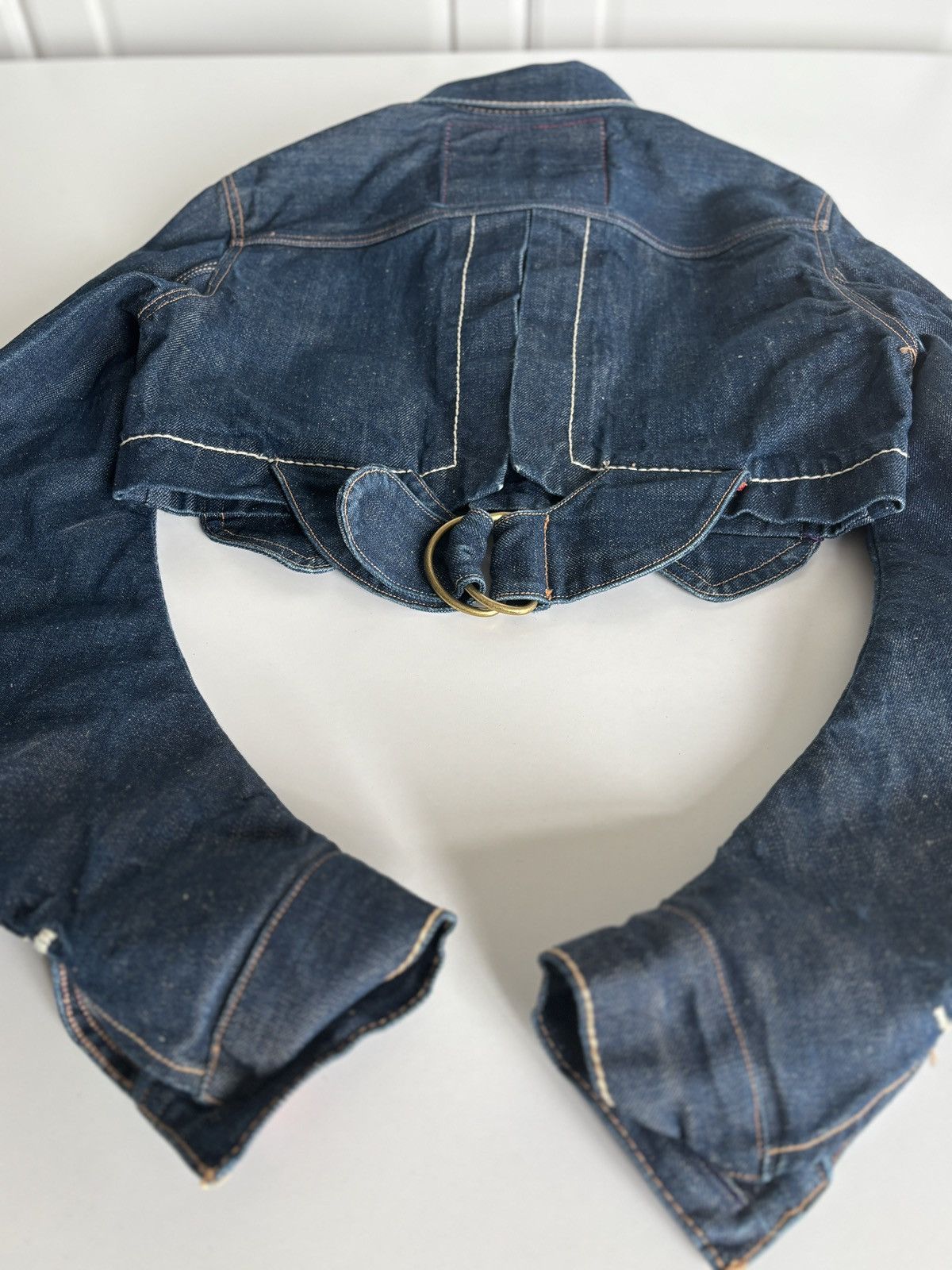 Levi's Vintage Clothing Levi’s Red Archive Rare Cropped Denim Jacket Selvedge Size US S / EU 44-46 / 1 - 4 Thumbnail