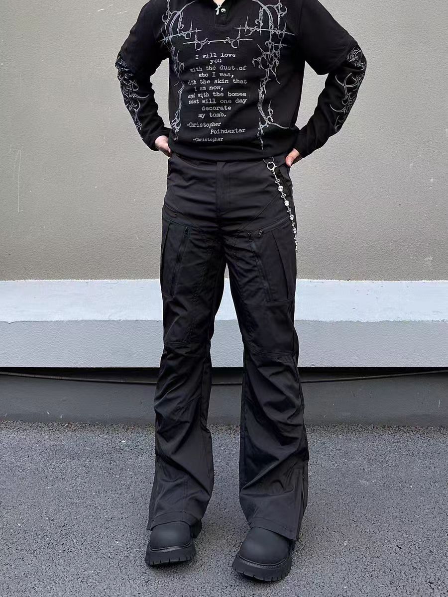 Jean Black casual leather pants Size US 32 / EU 48 - 6 Thumbnail