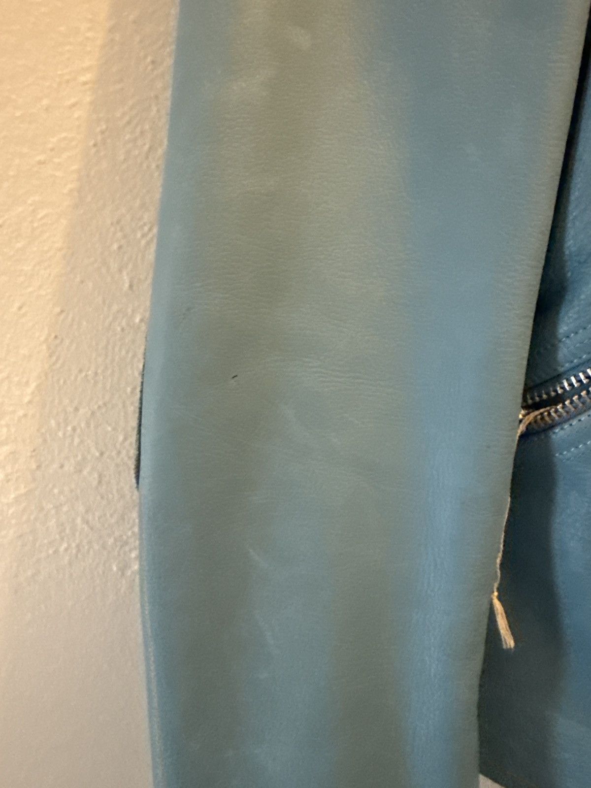 Acne Studios Acne Studios Oliver Sky Blue Leather Jacket Size US L / EU 52-54 / 3 - 7 Thumbnail