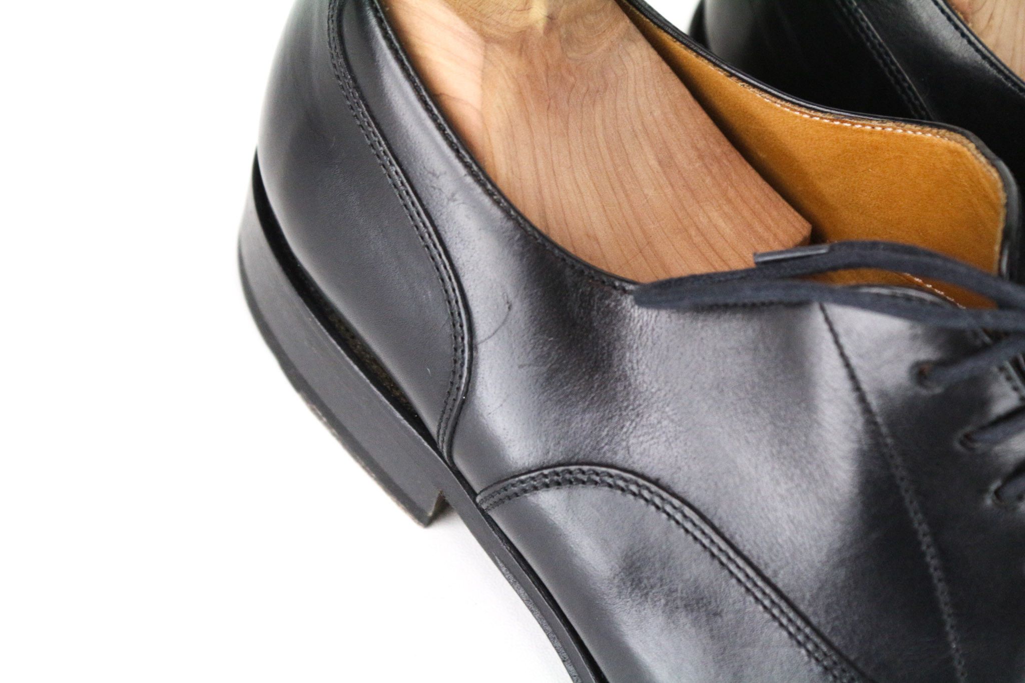 Suitsupply EU41 Black Leather Laced Low-Top Shoes 73212 Size US 8 / EU 41 - 9 Thumbnail