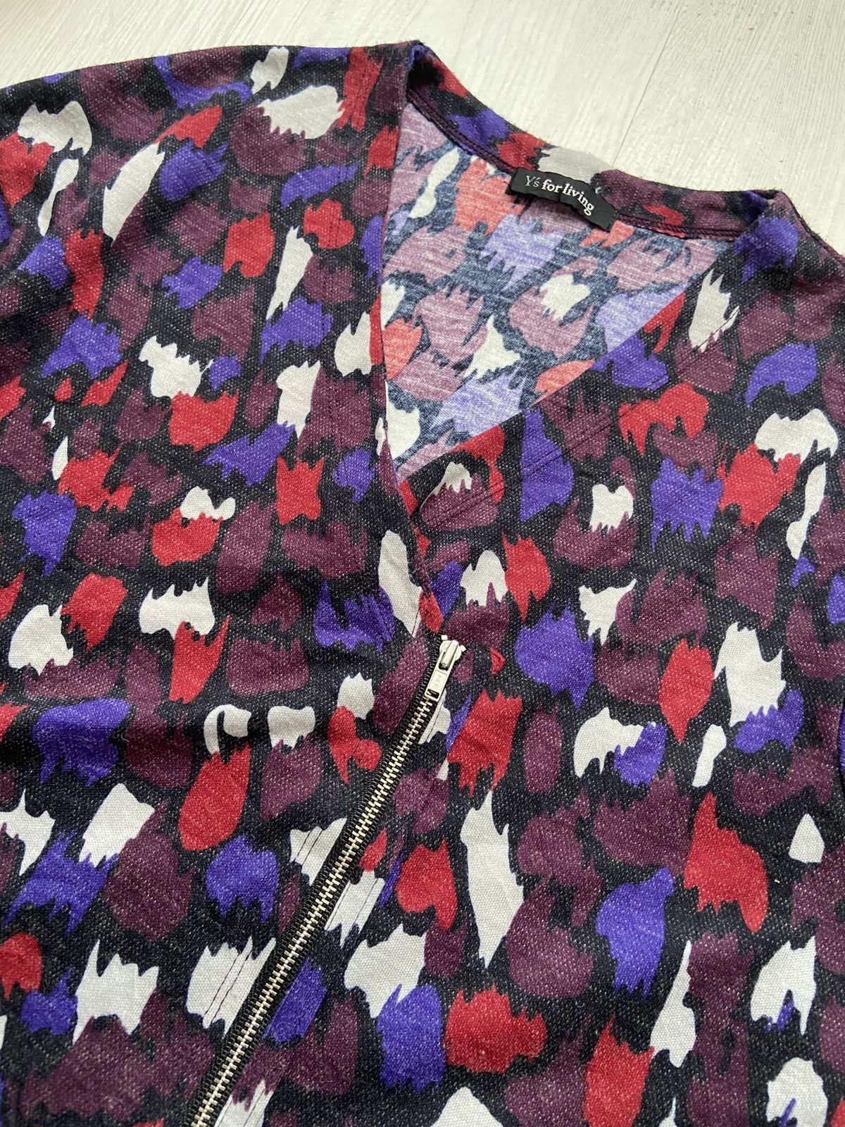 Y's × Yohji Yamamoto Vintage 1990’s Y’s For Living Assymetrical Zipper Jacket Size M / US 6-8 / IT 42-44 - 4 Thumbnail