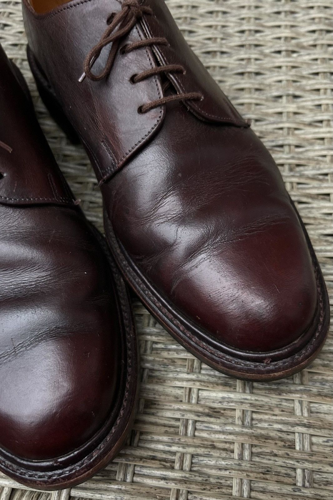 Grenson Vintage 90s Grenson Country Label Plain Toe Brown Derby Size US 8 / EU 41 - 12 Thumbnail