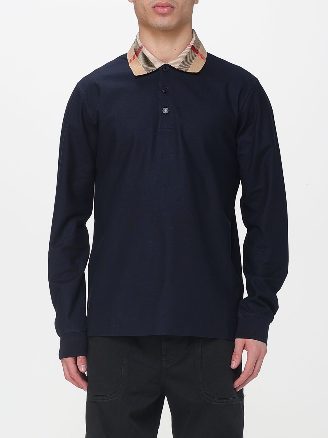 Burberry Burberry Polo Shirt Men Blue Size US XXL / EU 58 / 5 - 1 Thumbnail