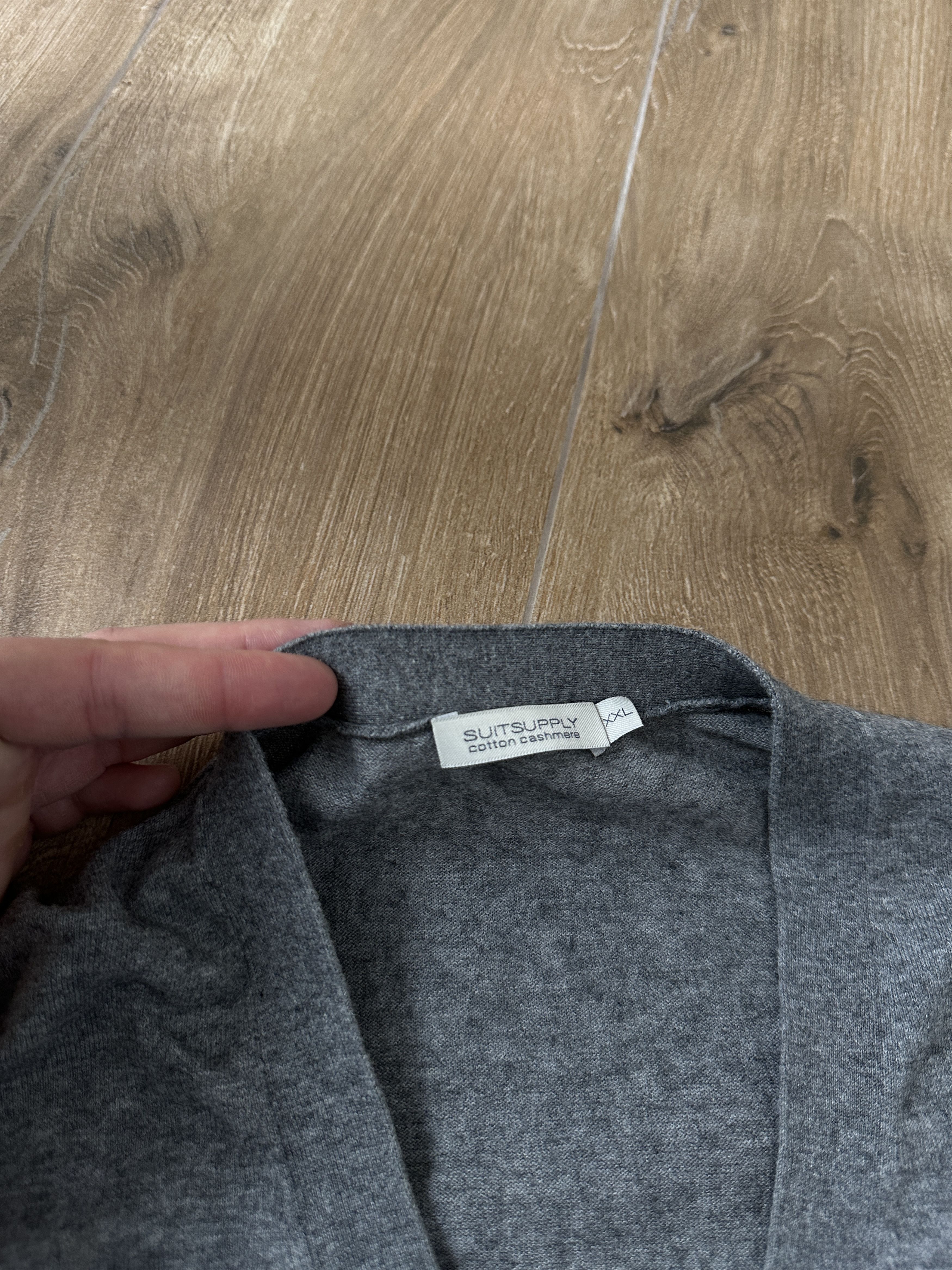 Suitsupply Suitsupply cotton cashmere men's gray Cardigan Size: XXL Size US XXL / EU 58 / 5 - 6 Thumbnail