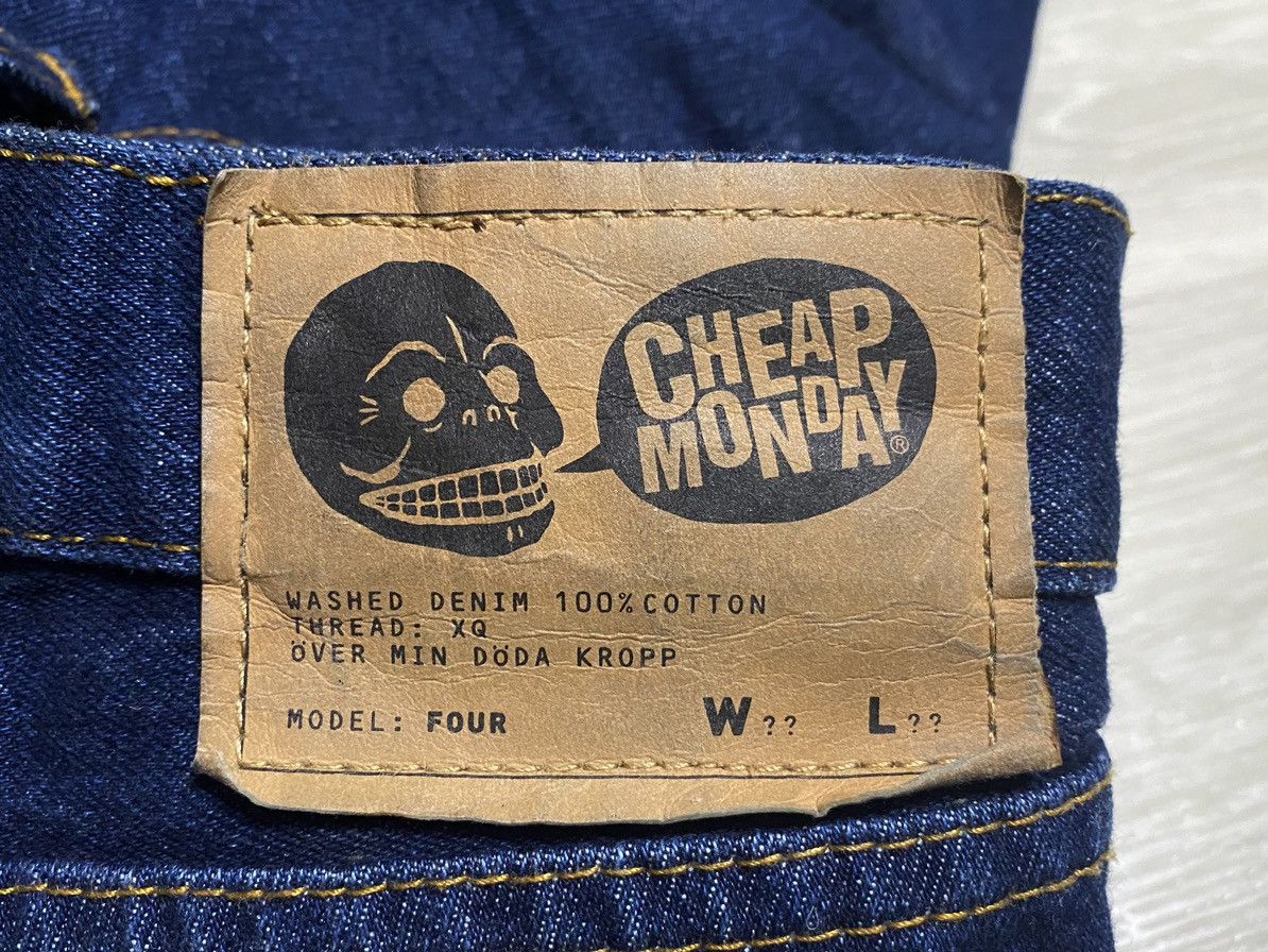 Cheap Monday Cheap Monday Four Rinse Wash Cotton Navy Jeans Thick Denim Size 29" - 20 Thumbnail