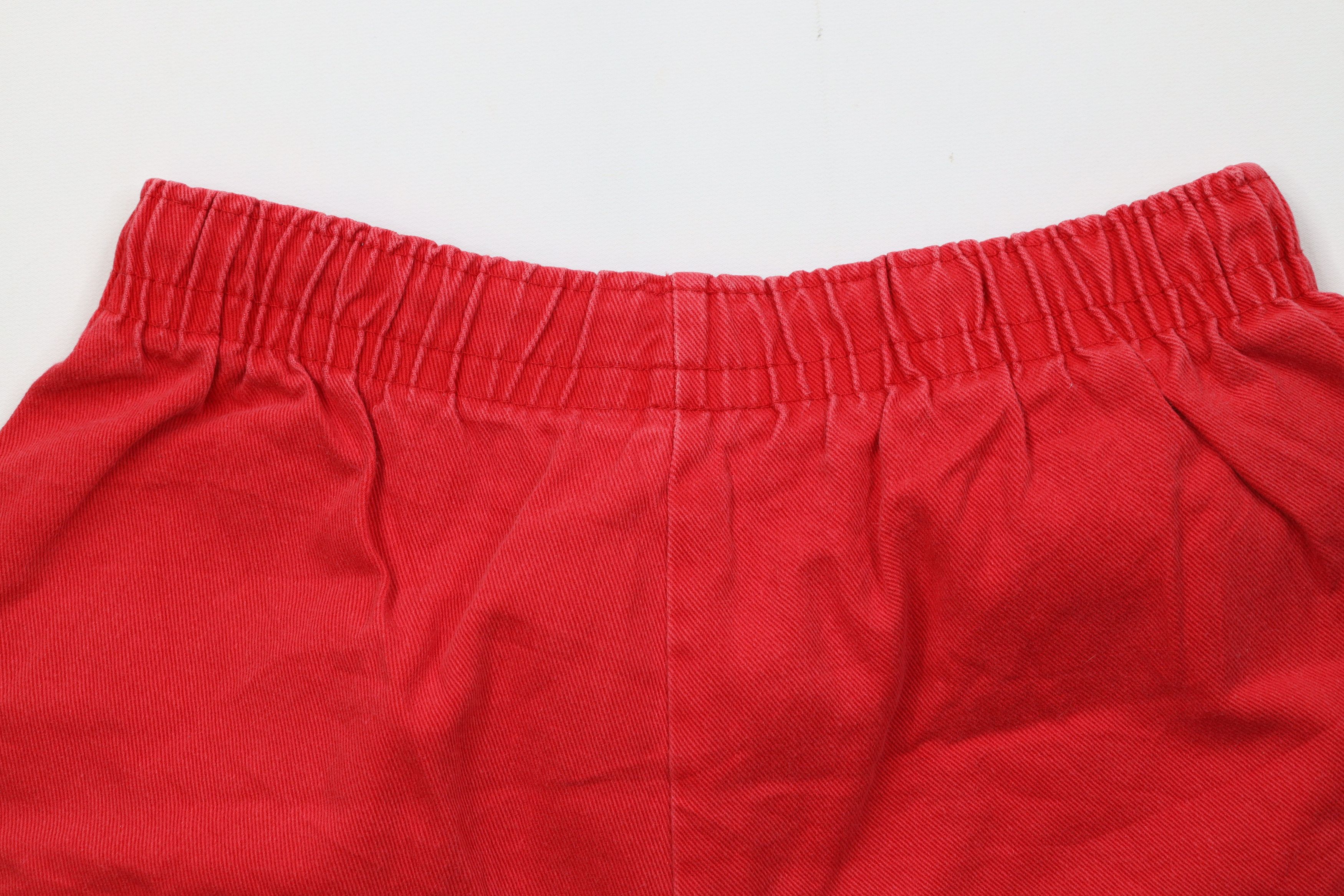 Vintage Vintage 90s Streetwear Blank Above Knee Denim Shorts Red USA Size US 32 / EU 48 - 8 Thumbnail