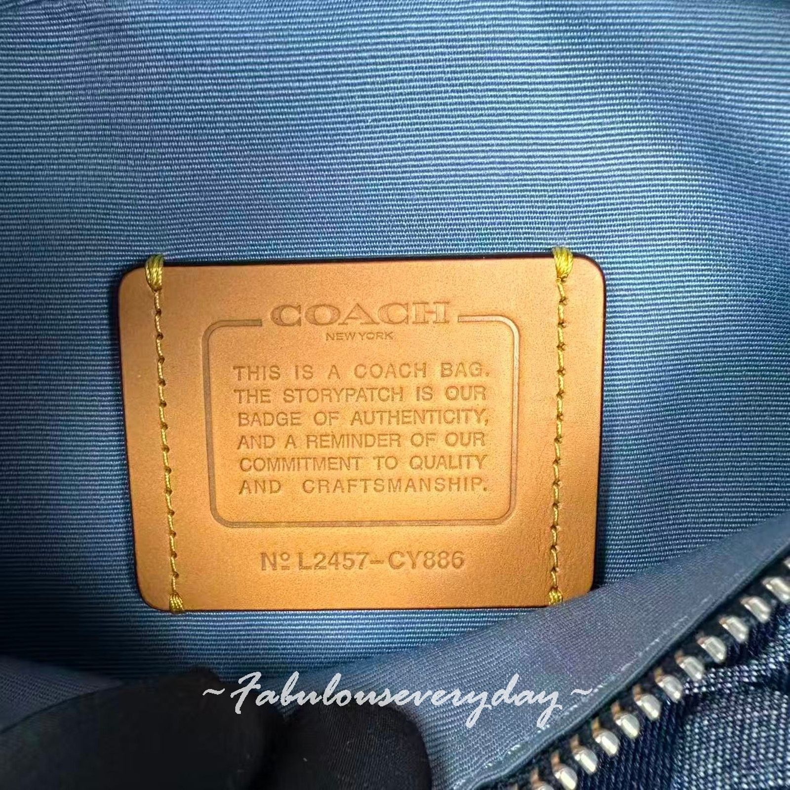 Coach Coach Men Warren Mini Belt Signature Denim Silver/Deep Blue Size ONE SIZE - 10 Thumbnail