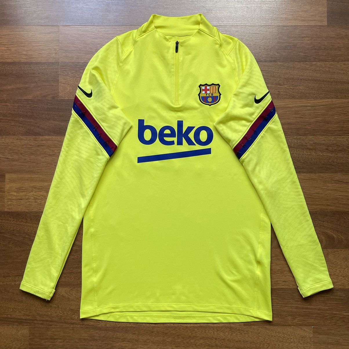 Nike × Vintage BARCELONA NIKE 2021/2022 FOOTBALL SOCCER TRAINING TRACK TOP Size US M / EU 48-50 / 2 - 1 Thumbnail