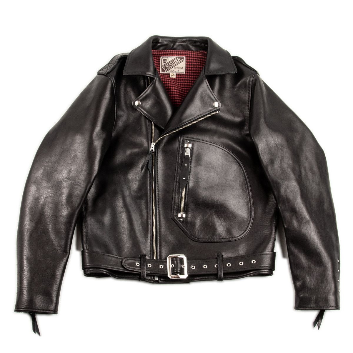 ジャケット・アウター EKAM front double zip leather jacket EKAM Leather Jacket – Paroxa Studios