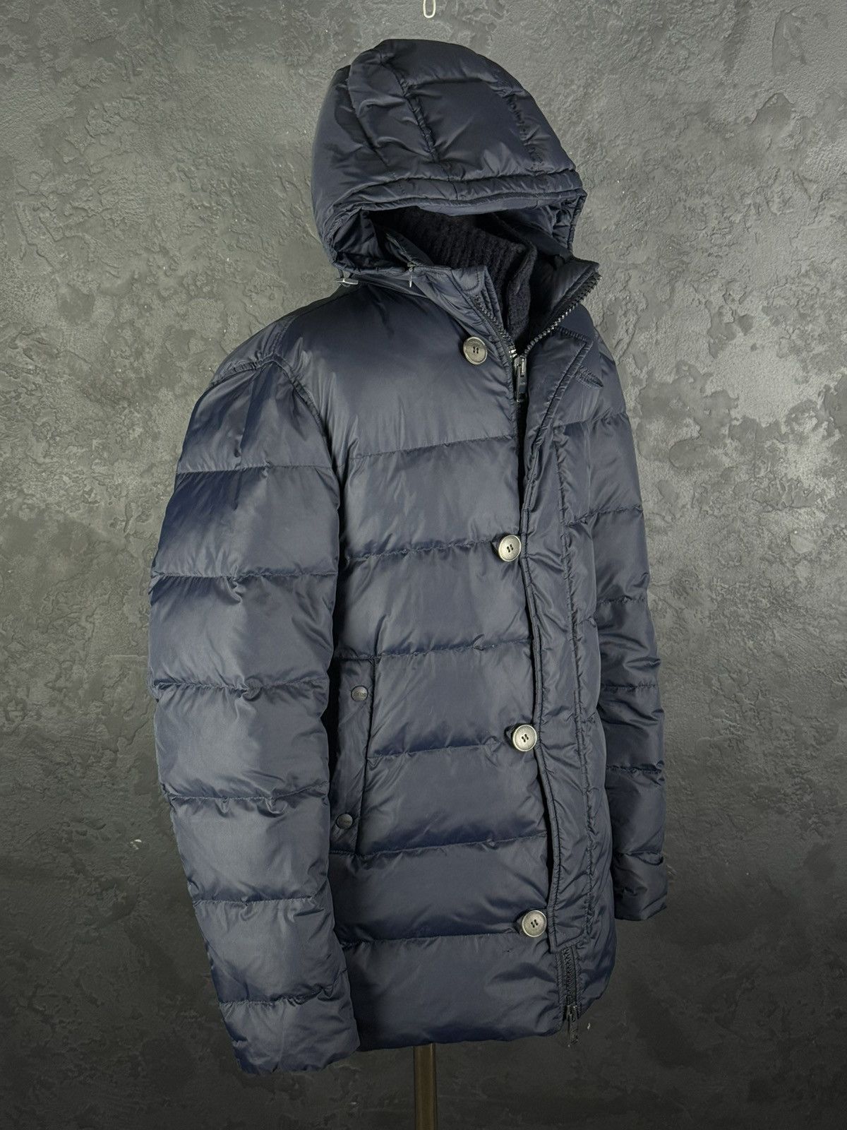 Herno HERNO Mens Polar-Tech Jacket Down Puffer Dark Blue 50 Size US M / EU 48-50 / 2 - 9 Thumbnail