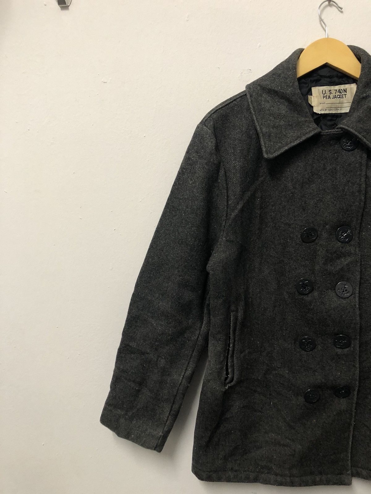 Schott × Vintage Vintage Schott Pea Coat Jacket Size US S / EU 44-46 / 1 - 4 Thumbnail