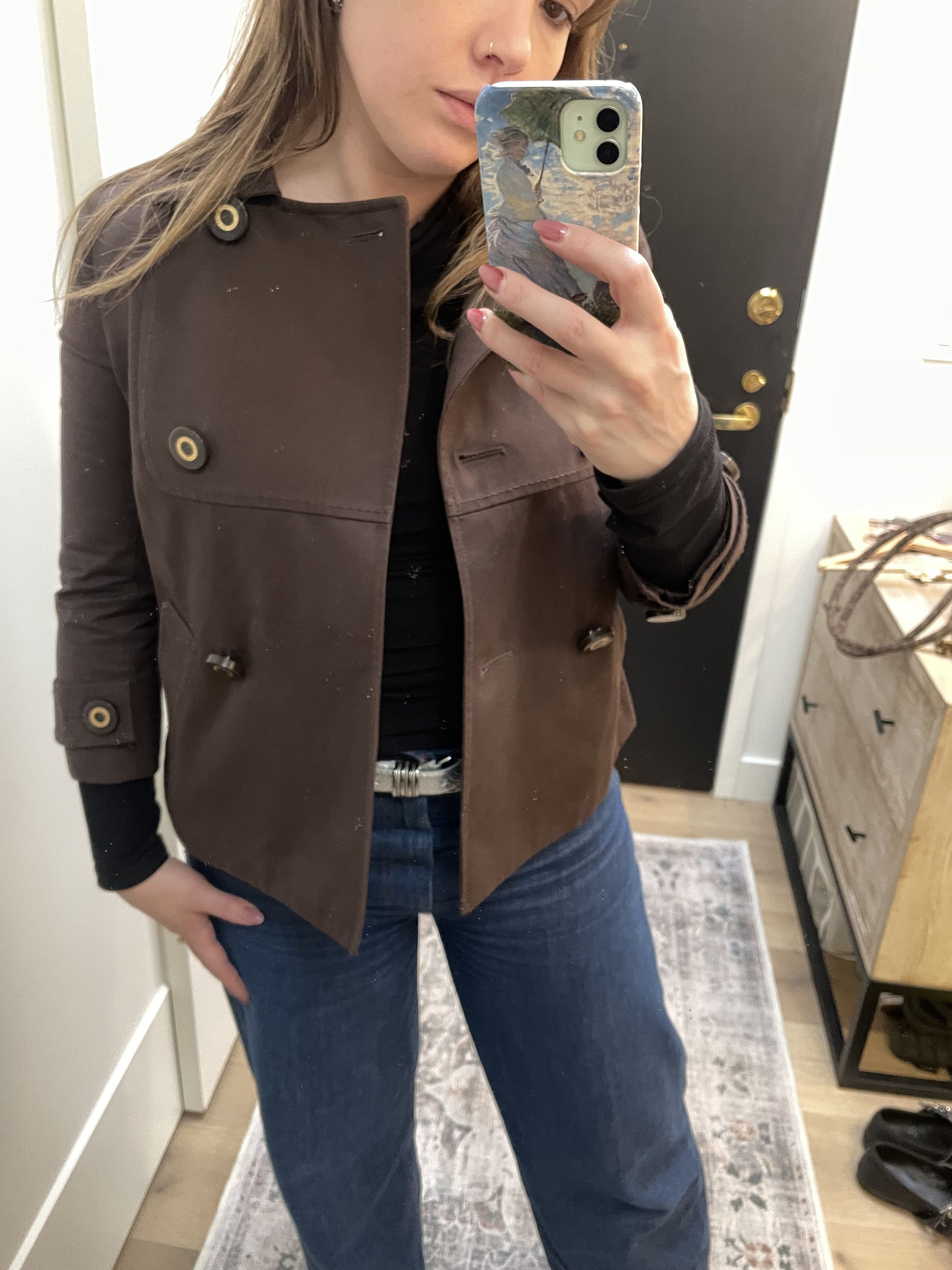 Tory Burch Tory Burch Utility Jacket – Brown (Size 6) Size M / US 6-8 / IT 42-44 - 4 Thumbnail