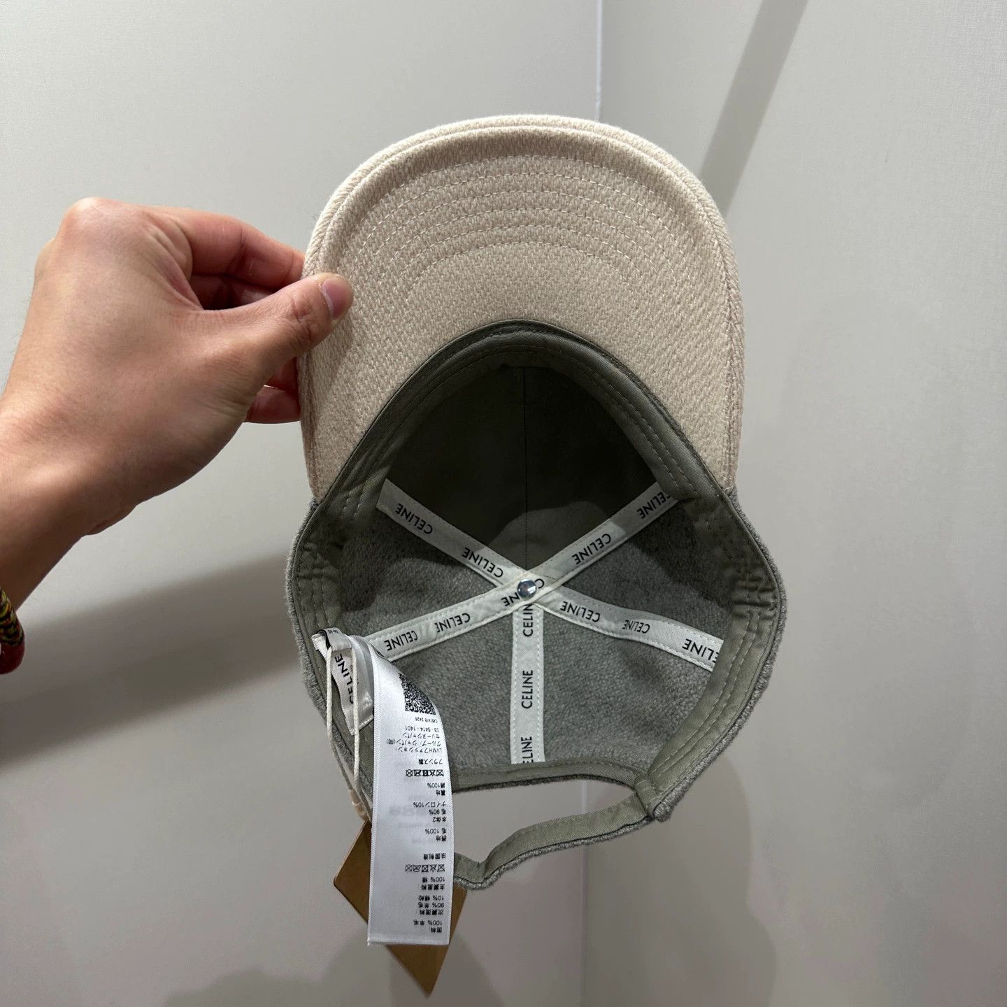 Celine CELINE feb276 Logo Triumph Arc Wool M cap Size ONE SIZE - 5 Thumbnail