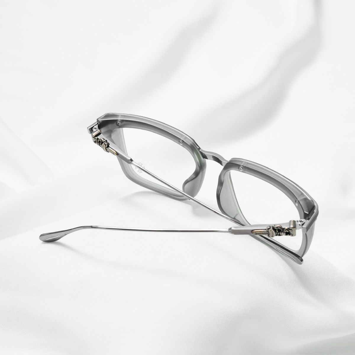 Chrome Hearts CHROME HEARTS TRYDIXAGAIN MATTE GRAY GLASSES Size ONE SIZE - 6 Thumbnail
