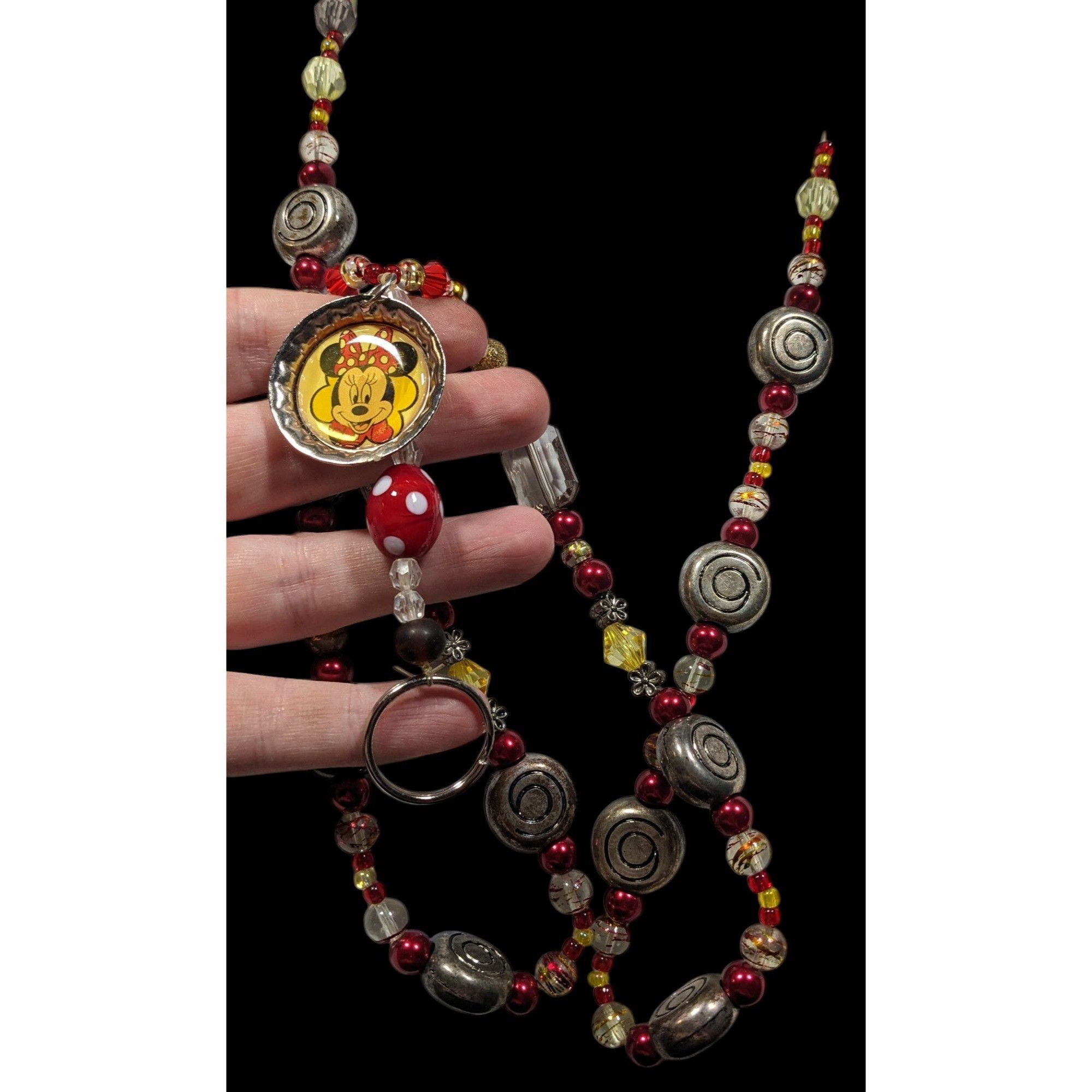 Other Upcycled Minnie Mouse Beaded Keychain Lanyard Size ONE SIZE - 5 Thumbnail