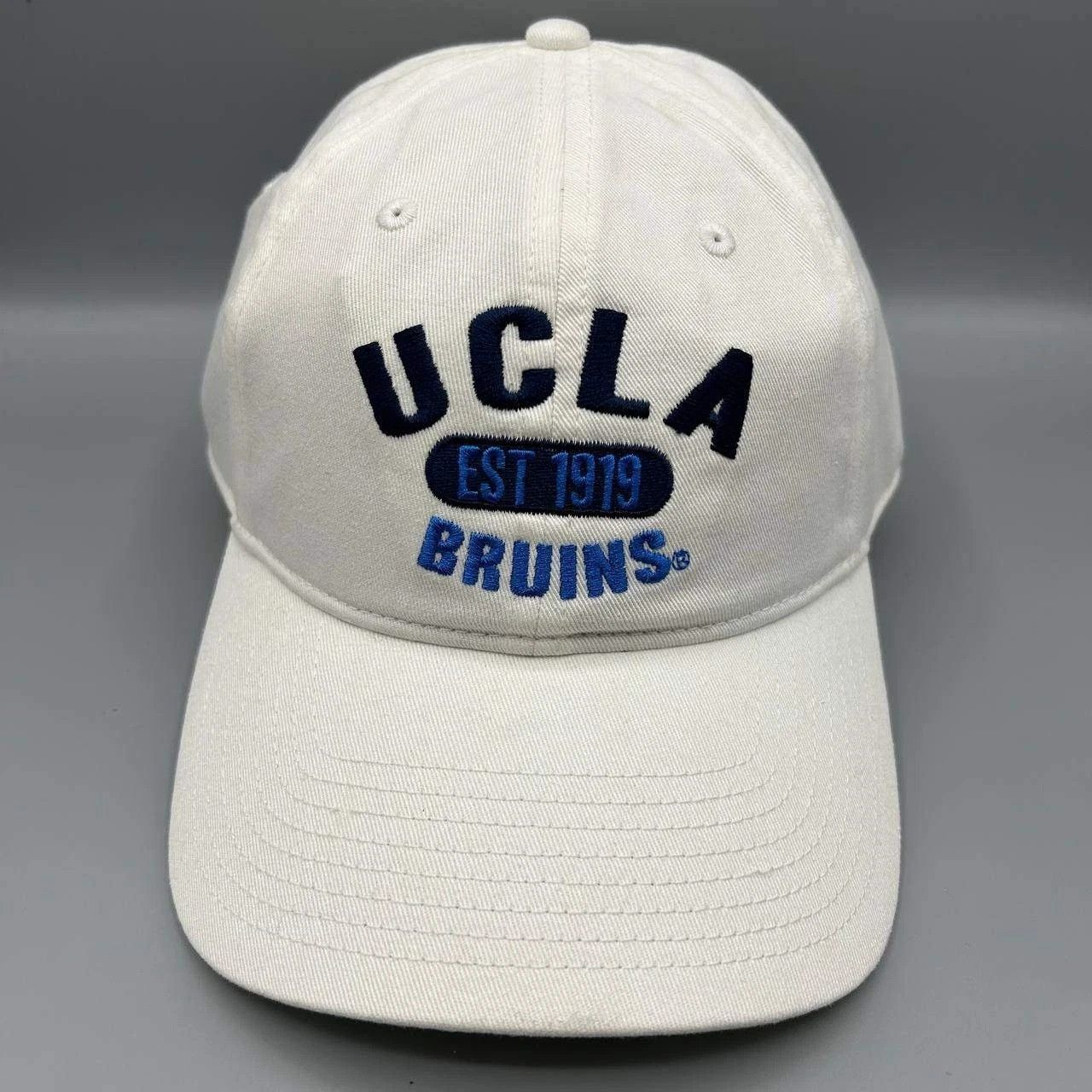 The Game Vintage UCLA Bruins Hat Men White NCAA Strap Back Cap Cotton Size ONE SIZE - 1 Thumbnail