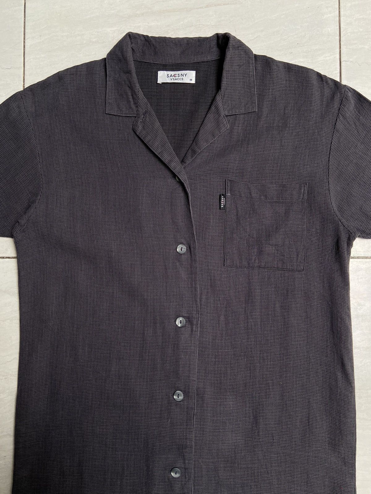Designer × Japanese Brand × Yohji Yamamoto SACSNY Y’SACCS Grey Long Shirt Size US M / EU 48-50 / 2 - 14 Thumbnail